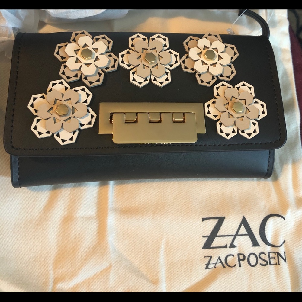 Zac Posen black earthlette crossbody